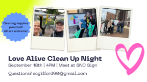 Love Alive Clean Up Night Short North Church