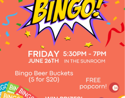 Bingo at Seventh Son Brewery
